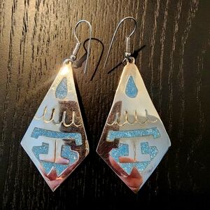 Vintage Alpaca Silver Earrings